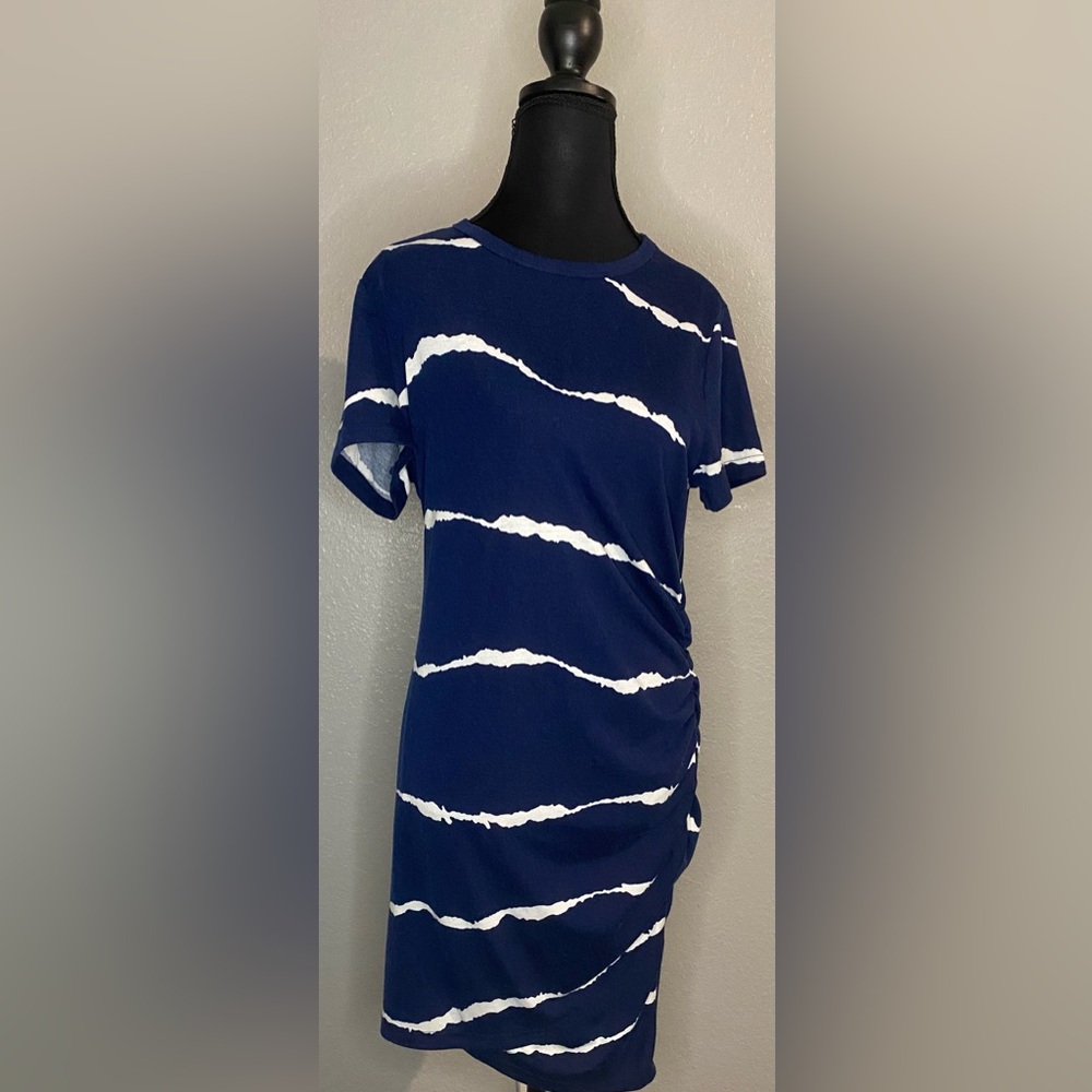 Navy and White Women's Dress